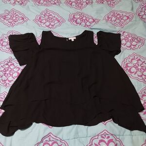 Boutique 🎃 plus size women's blouse black 3X